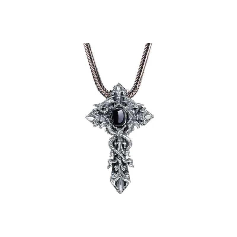 Angel Wishes 925 Sterling Silver Necklaces Men's-2