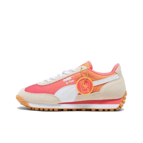PUMA Easy Rider Anti Slip Wear Resistant Low Top Casual Shoes Women's Pink White