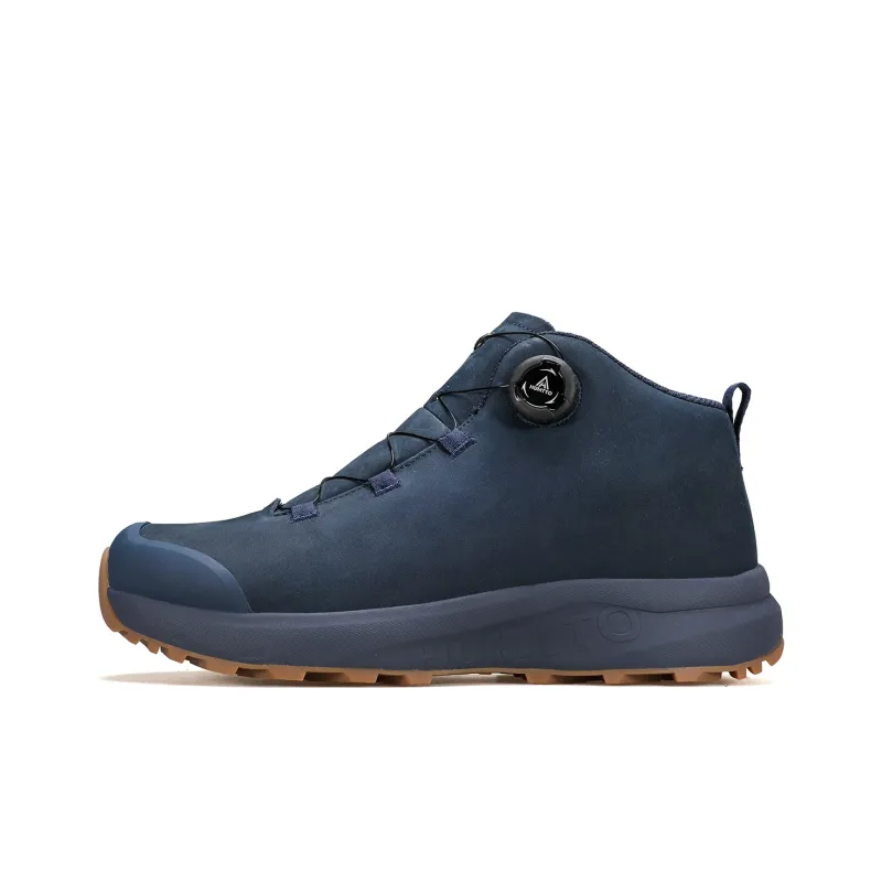 HUMTTO Cushioned Wear Resistant Impact Resistant High Top Outdoor Shoes Men's Blue-0