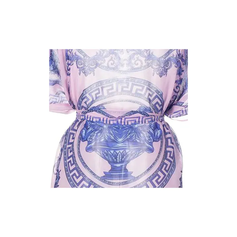 VERSACE Short-Sleeved Dresses Women's Pink-4