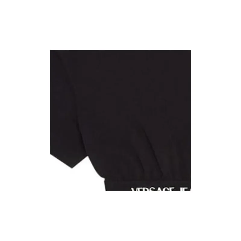 VERSACE Crop Tops Women's Black-4