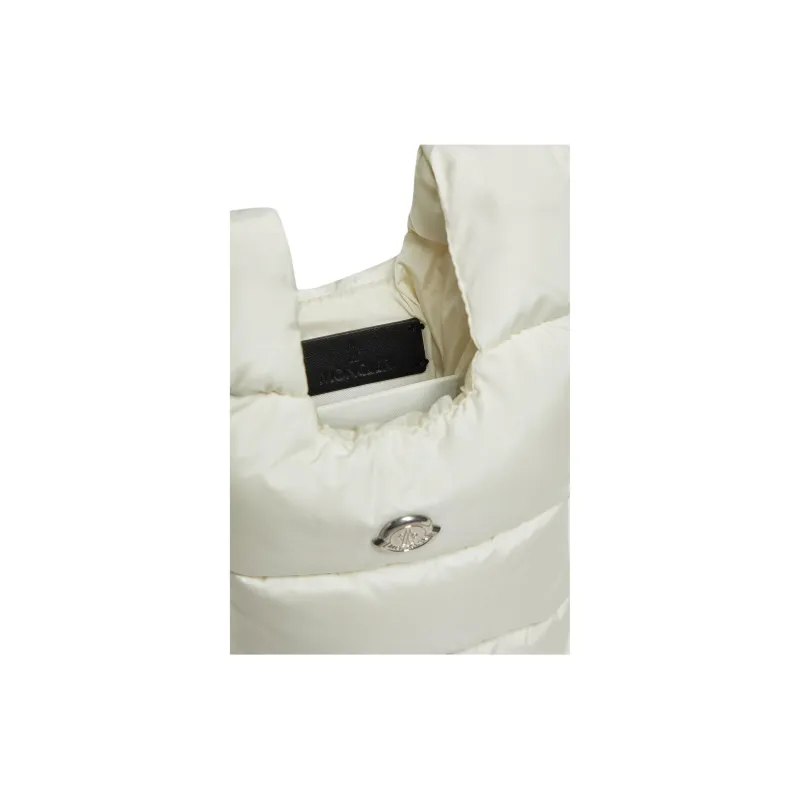 Moncler LEGERETE Collaboration Nylon Crossbody Bag, Shoulder Bag Small Size Women's White-3