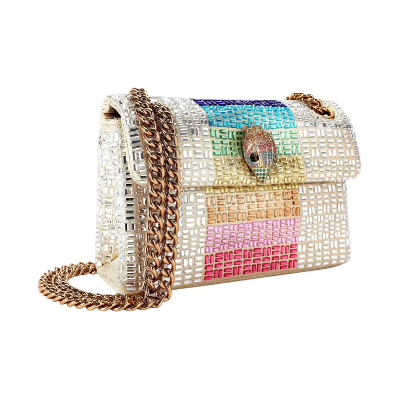 Kurt Geiger London Kensington Glass Shoulder Bag Mini Women's White & Multicolor-1