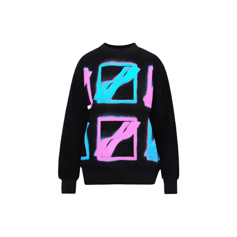WE11DONE Logo All Over Crewneck-1