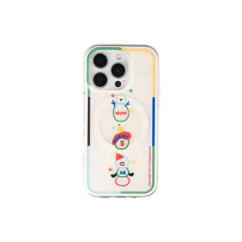 CARECASE TPU Material Snowman 2 in 1 Magnetic Phone Case Compatible With Apple IPhone 16/15/14/Pro Max