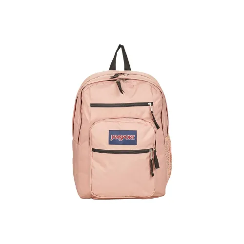 JanSport Polyester Backpack Large Size Unisex Pink