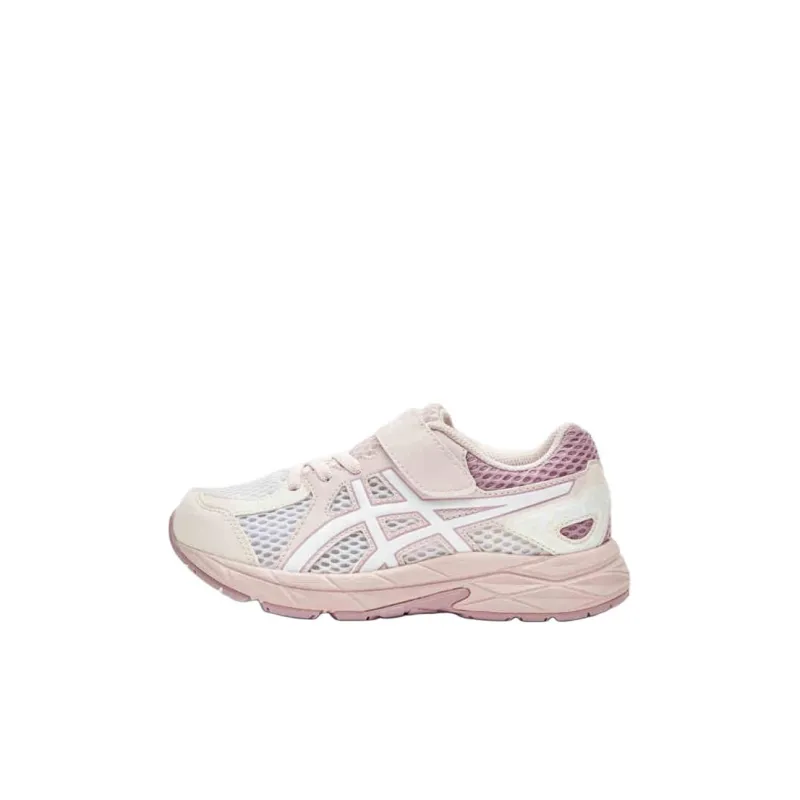 Asics Contend Jog Slip Resistant Cushioning And Breathable Low Top Running Shoes Light Pink Kids'-0