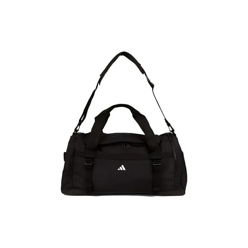 Adidas Recycled Polyester Portable One Shoulder Crossbody Gym Bag Medium Size Unisex Black-1