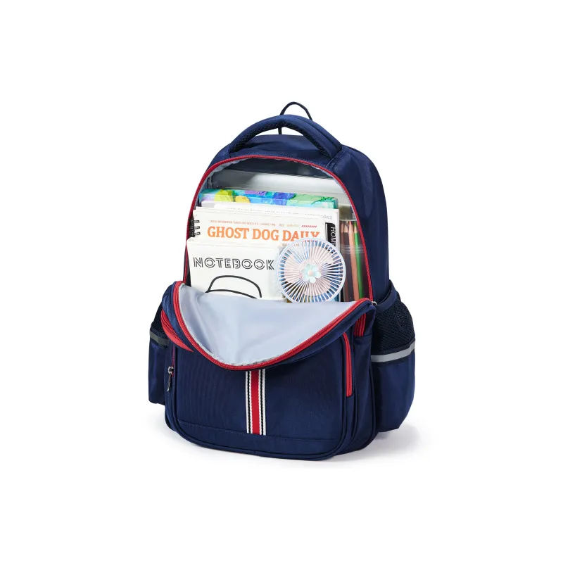 COOWOZ Fabric Backpack Regular Kids' Navy Blue Pink/Navy Blue Green-10