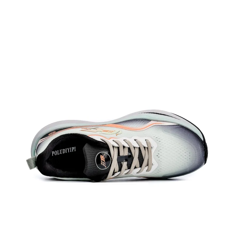 POLUDIYIPI Blaze GT2.0 PRO Running Shoes Unisex Low Top Light Gray Heather Orange-7