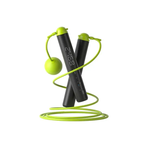 Fitness Monsters Electronic Counting Jump Ropes Avocado Green PVC Plastic Aerobic Fat Reduction Unisex Exam