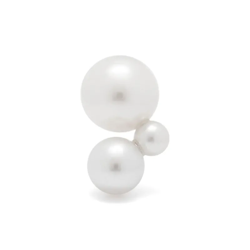 Sophie Bille Brahe 14kt Yellow Gold Freshwater Pearls Petite Stellari Single Earring-0