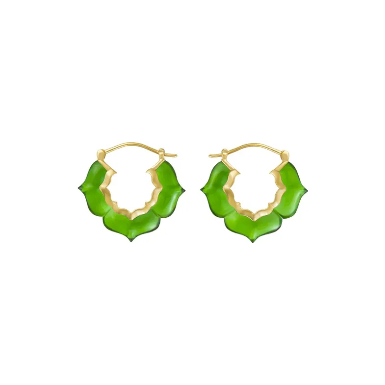 Bi disc 192 Silver Earrings Unisex-19