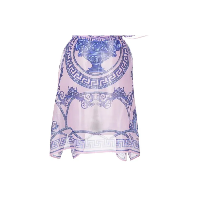 VERSACE Short-Sleeved Dresses Women's Pink-3