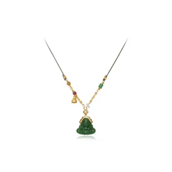 Long Fu Hetian Jade Necklaces Women's