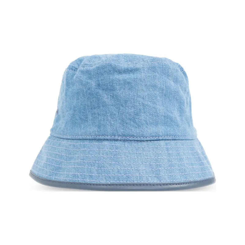 COACH Logo Embroidered Denim Hat-1