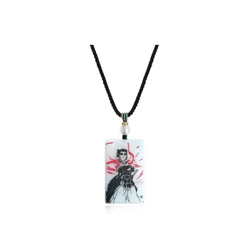 Tang Zhi Serpentine Jade Necklaces Unisex