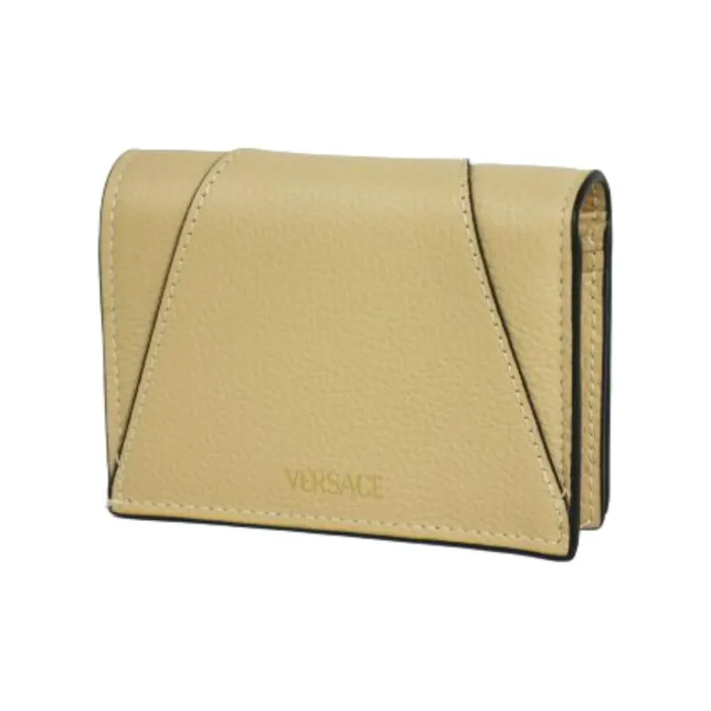 VERSACE Leather Wallet Women's Light Umber-1