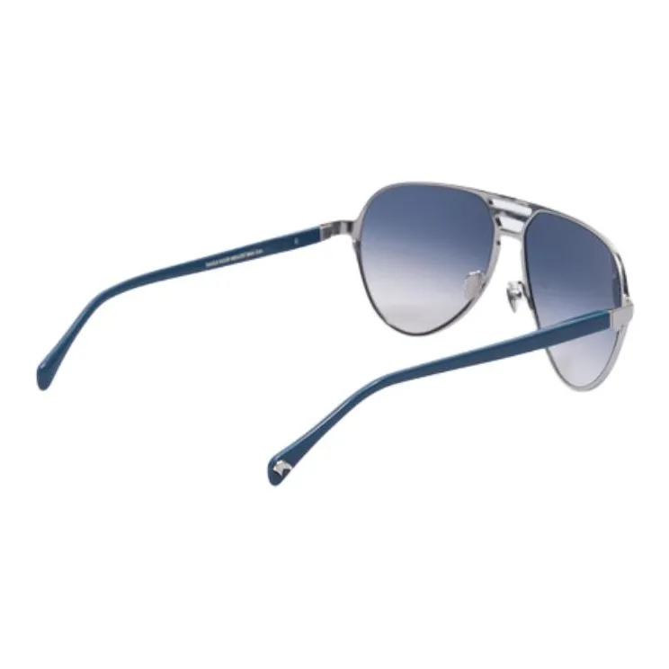 STEFANO RICCI Acetate Metal With Palladium Plating Irregular Shape Sunglasses Men's Silver-1