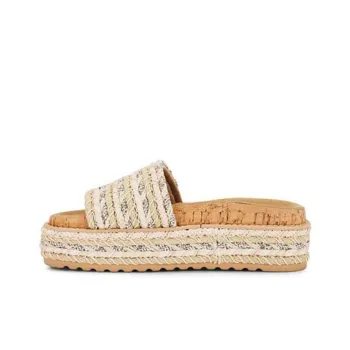 STEVE MADDEN Abrasion-Resistant Slide Slippers Women's Beige