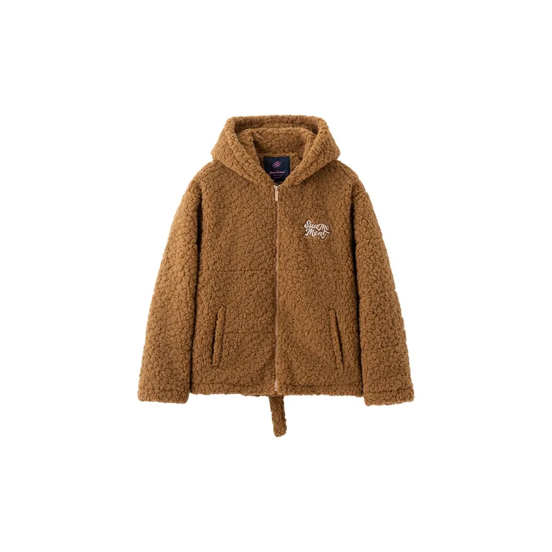 Suamoment Puffer Jacket Fall And Winter Warm Loose Fit Casual Coat Top Unisex-9