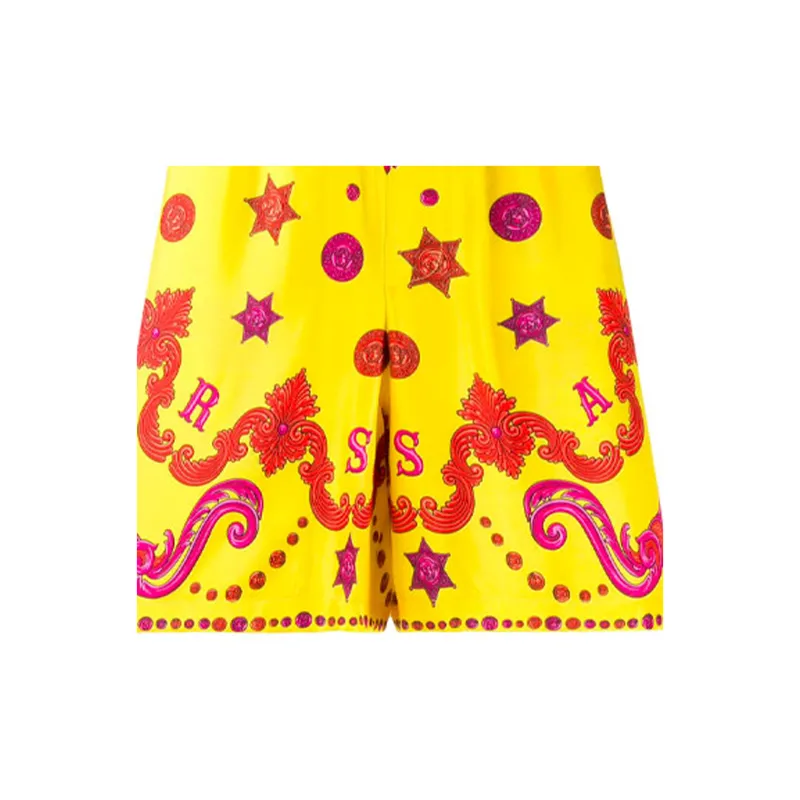 VERSACE Casual Shorts Men Yellow-4