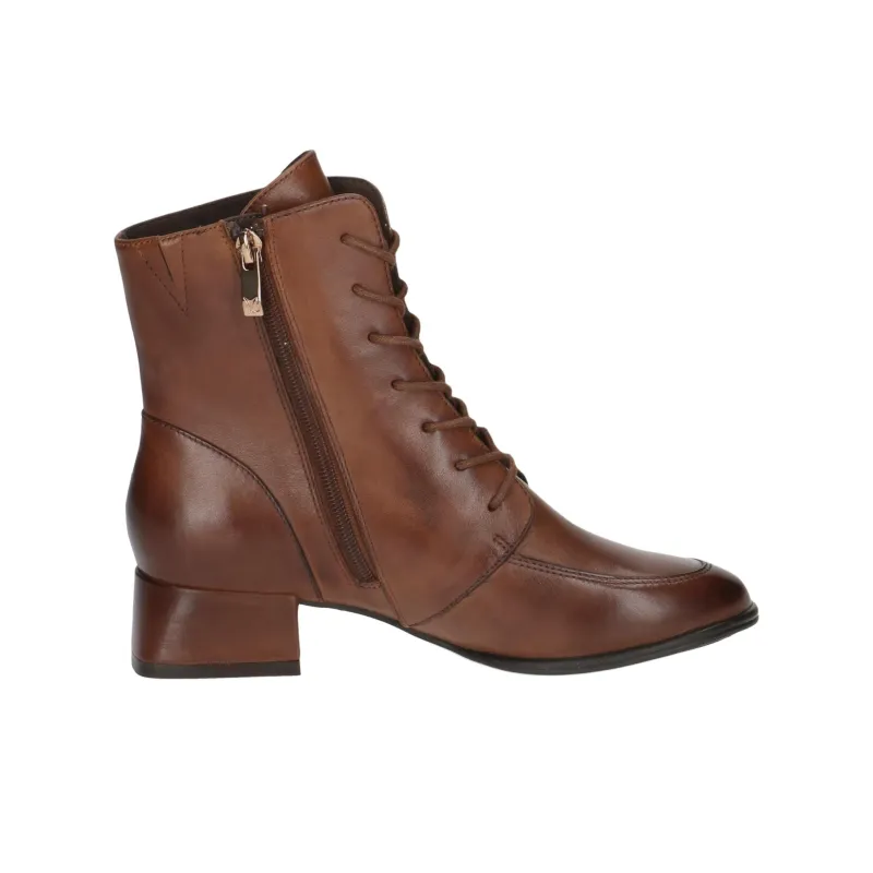 CAPRICE Dolce Short Martin Boot 3.5cm Women's Brown-1