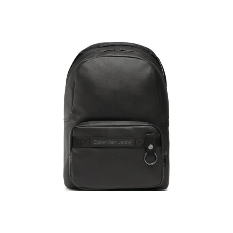 CALVIN KLEIN Polyurethane Backpack Men's Black-1