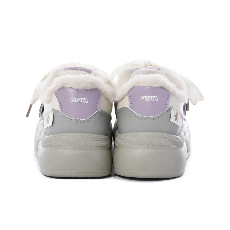 Lovely You Warm Wear-Resistant Lightweight Low-Top Skateboard Shoes Women's-16