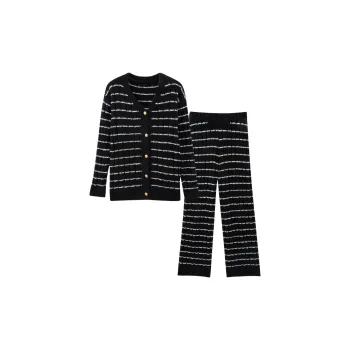 Sleeping Beauty Pajama Set Women's Black