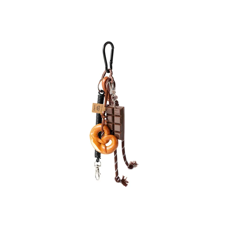 Vigno Polyester Charm Medium Size Unisex Brown-4
