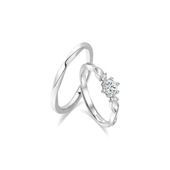 LUCA Sterling Silver Rings Unisex Silver Box