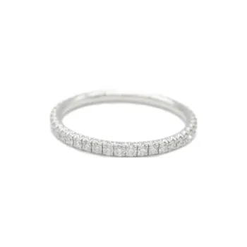 Cartier 2010s 18K White Gold Etincelle Diamond Ring
