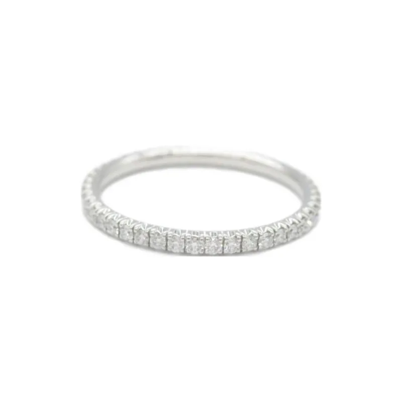 Cartier 2010s 18K White Gold Etincelle Diamond Ring-0