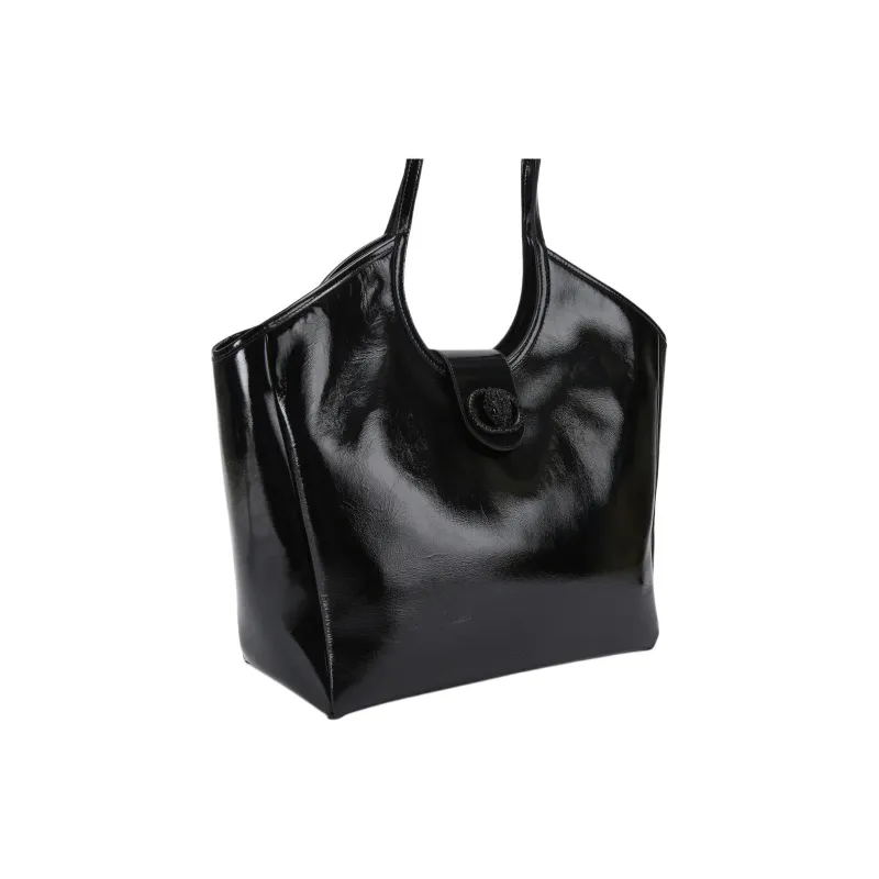 Kurt Geiger London Chelsea Leather Tote Bag Shopping Bag Handbag Large Size Women's Black-1