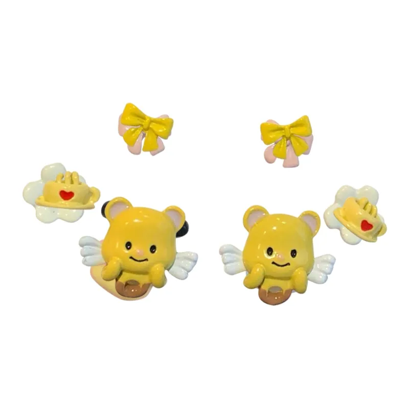 Welcome To The Treasure Alloy Stud Earrings Unisex-7