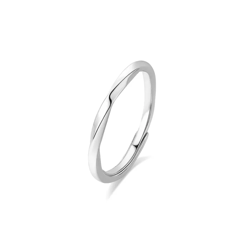LUCA Sterling Silver Rings Unisex Silver Box-7