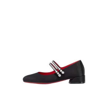 CL LUBOTING Jane Fille Strass Low-Top Kids Lifestyle Shoes Black Kids'