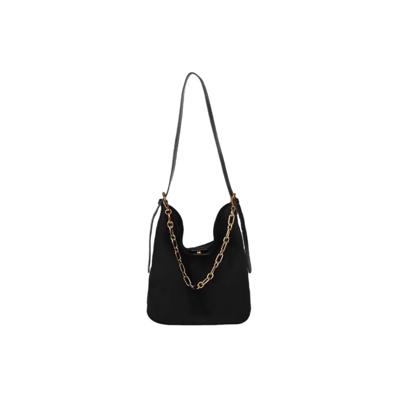 Yalu Suede Material Shoulder Bag Women's Brown/Coffee/Green/Black-0