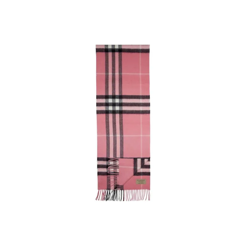 Burberry Cashmere Knit Scarves Unisex Pink-0