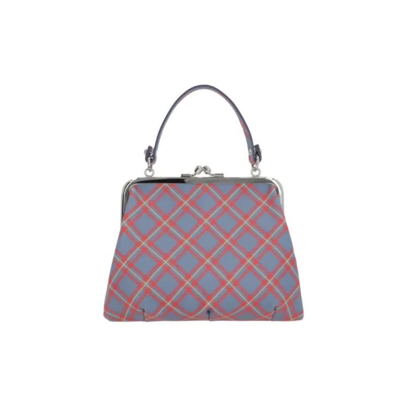 Vivienne Westwood PU Shoulder Bag, Crossbody Bag, Handbag Women's Blue & Orange-2