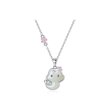 Emerald Dynasty Hetian Jade Necklaces White Jade/Pale Greenish White Jade Women's