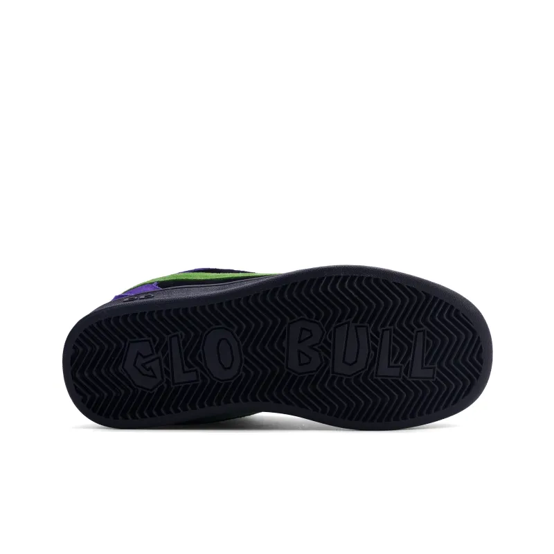 GLO BULL Skateboard Shoes Unisex Low Top Black Purple Green-6