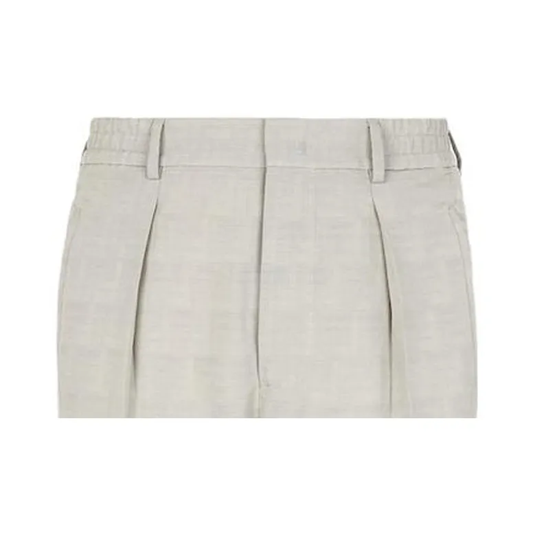 FENDI SS23 Casual Pants Men's Beige-3