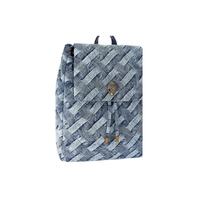 Kurt Geiger London Kensington Denim Backpack Unisex Blue-2