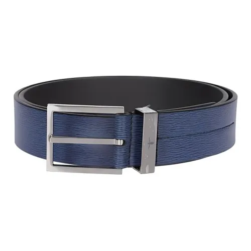 DIOR Leather Leather Belts Men's Blue  