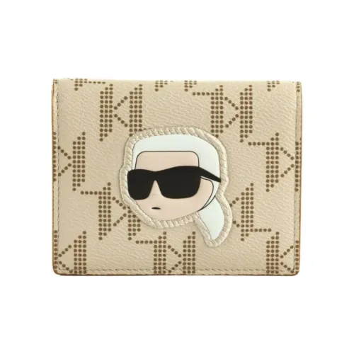KARL LAGERFELD Polyurethane Wallet Women's Cream White