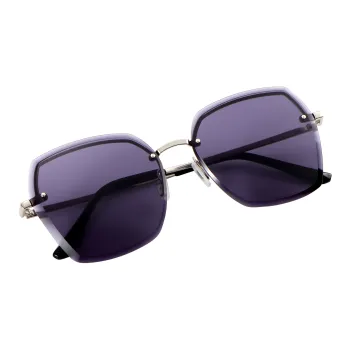 ETTE Metal Irregular Shape Sunglasses Women's