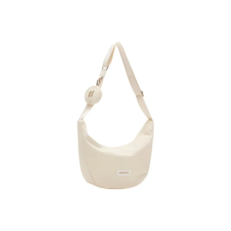 NERDY Nylon Dumpling Bag, Crossbody Bag, Shoulder Bag Regular Women's Cream-1