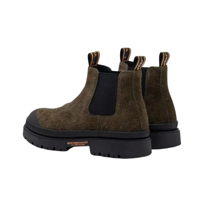 REPLAY Sandtown Short Chelsea Boots Men's Green-2